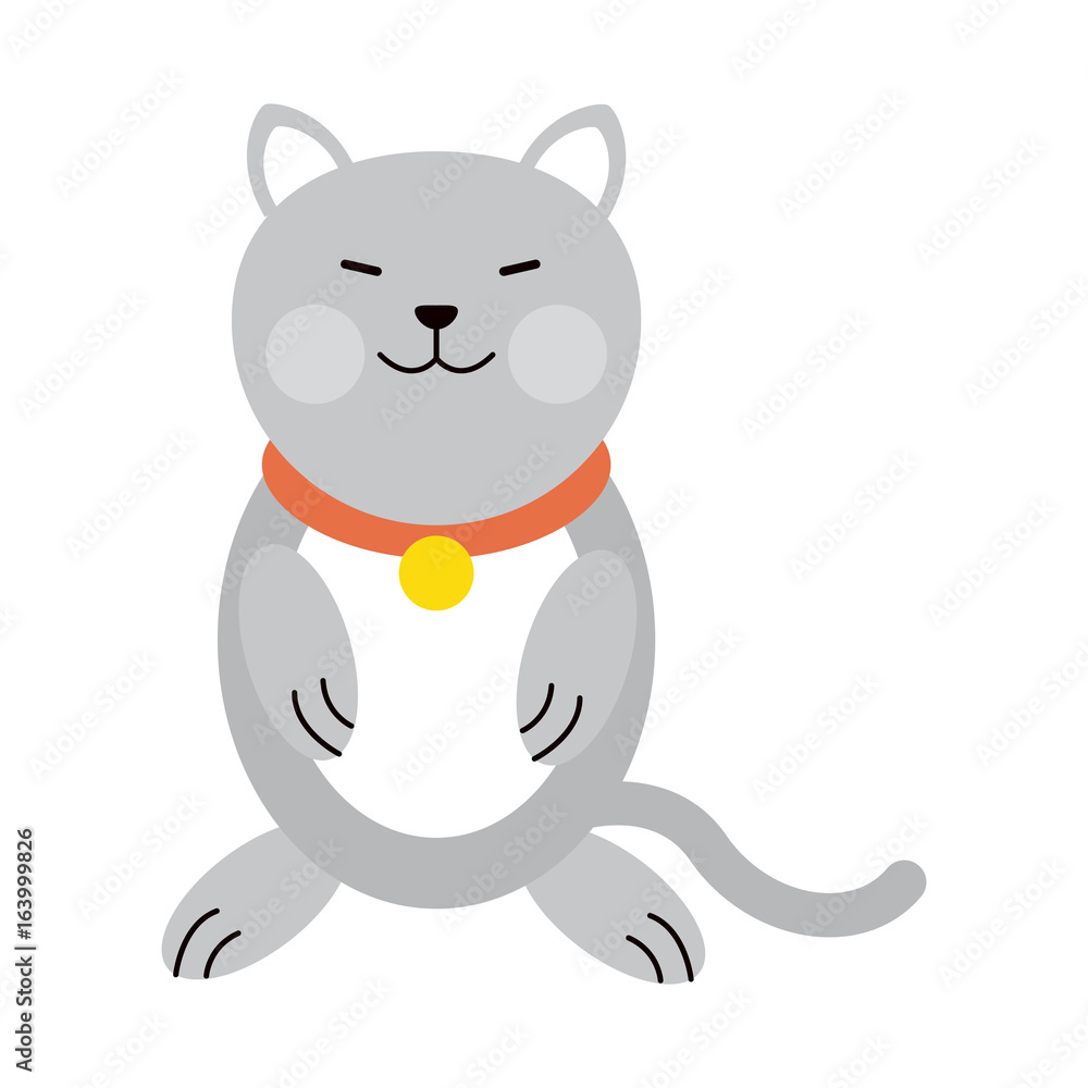 Fototapeta premium cat cartoon pet animal icon image