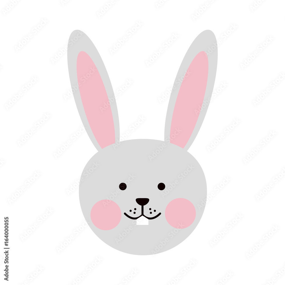 cute rabbit or bunny icon image cute rabbit or bunny icon image
