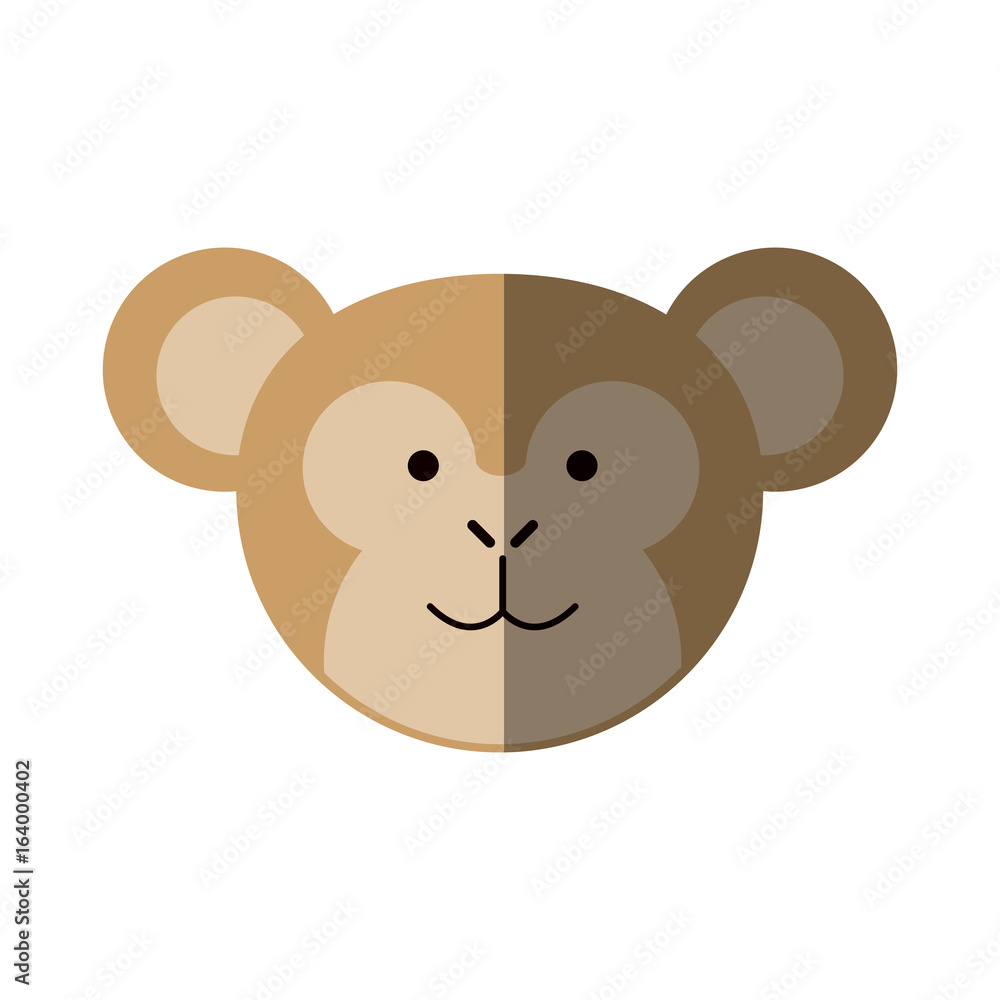 cute monkey or stuffed animal icon image cute monkey or stuffed animal icon image