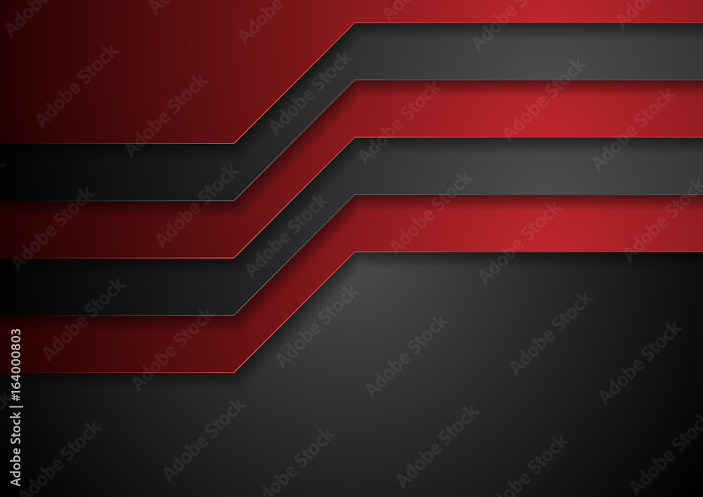 Obraz premium Abstract corporate red black brochure design