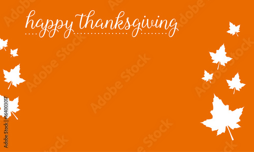 On orang background for Thanksgiving