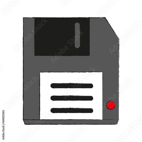 diskette or floppy disk icon image