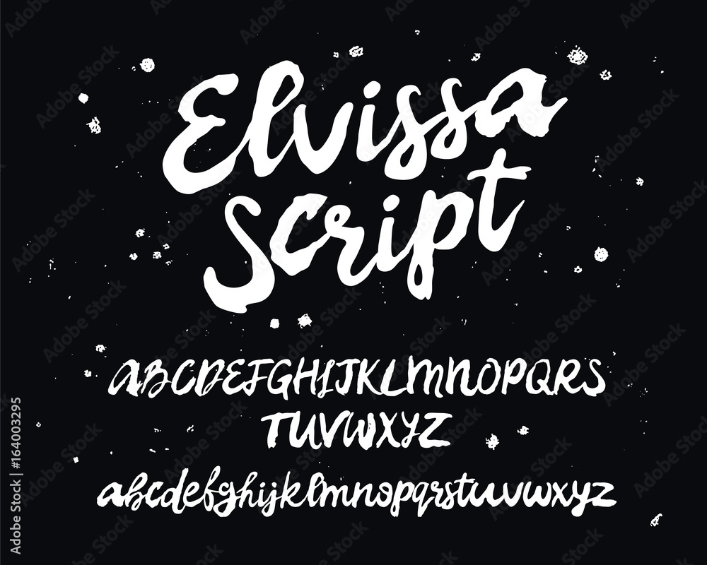 Fashionable modern english alphabet