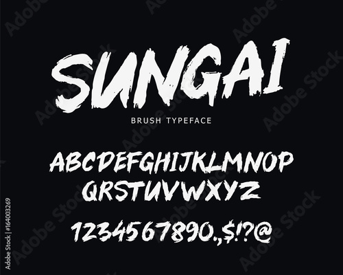 Fashionable modern vector font