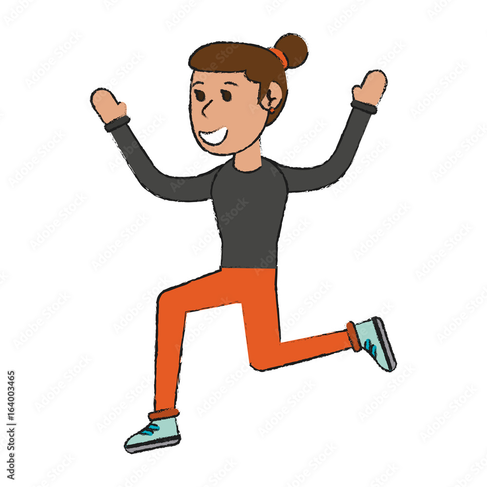 woman doing exercise sport or fitness related icon image woman doing exercise sport or fitness related icon image
