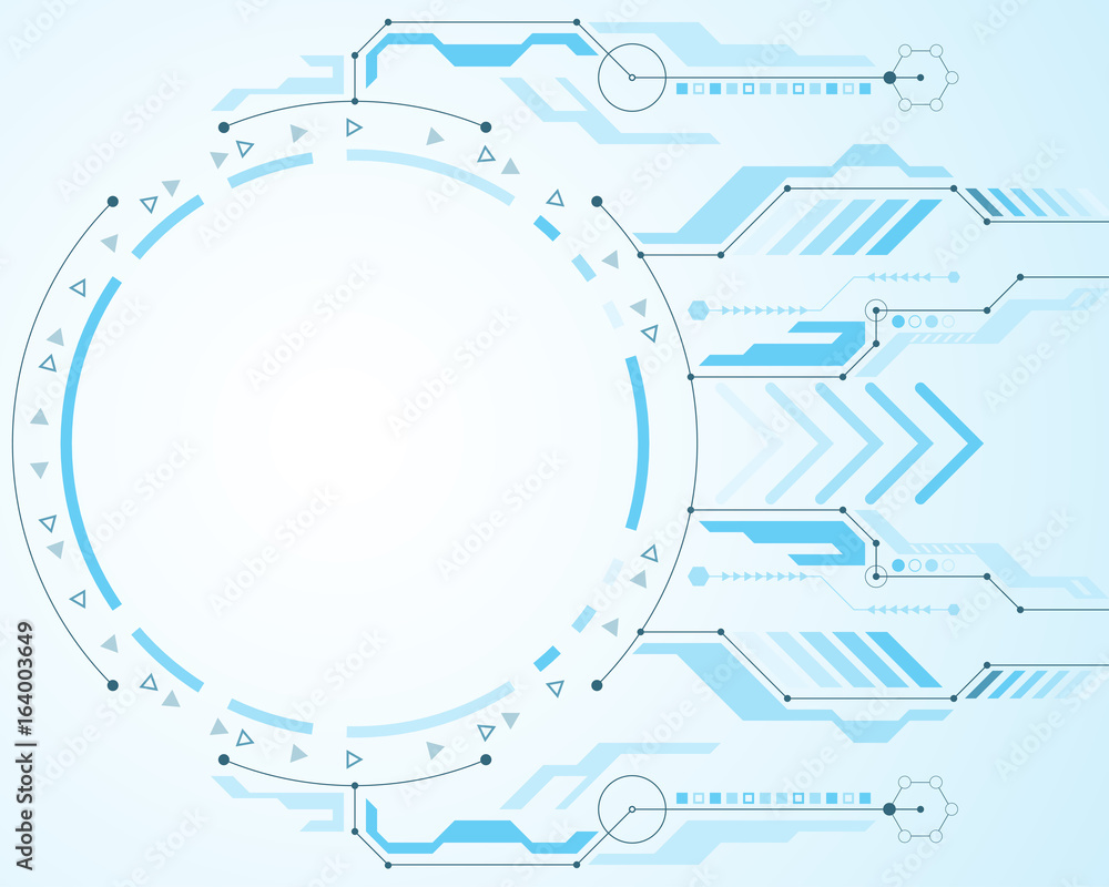 Obraz premium Vector abstract technology concept.
