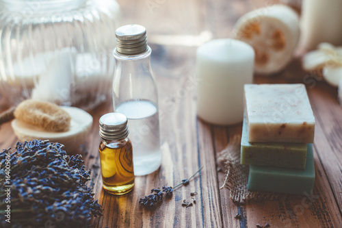 Homemade spa cosmetics and soap