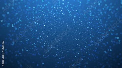 blue bokeh blur background dust motion graphic, Particle motion background, blue pastel color background © sarawut4807