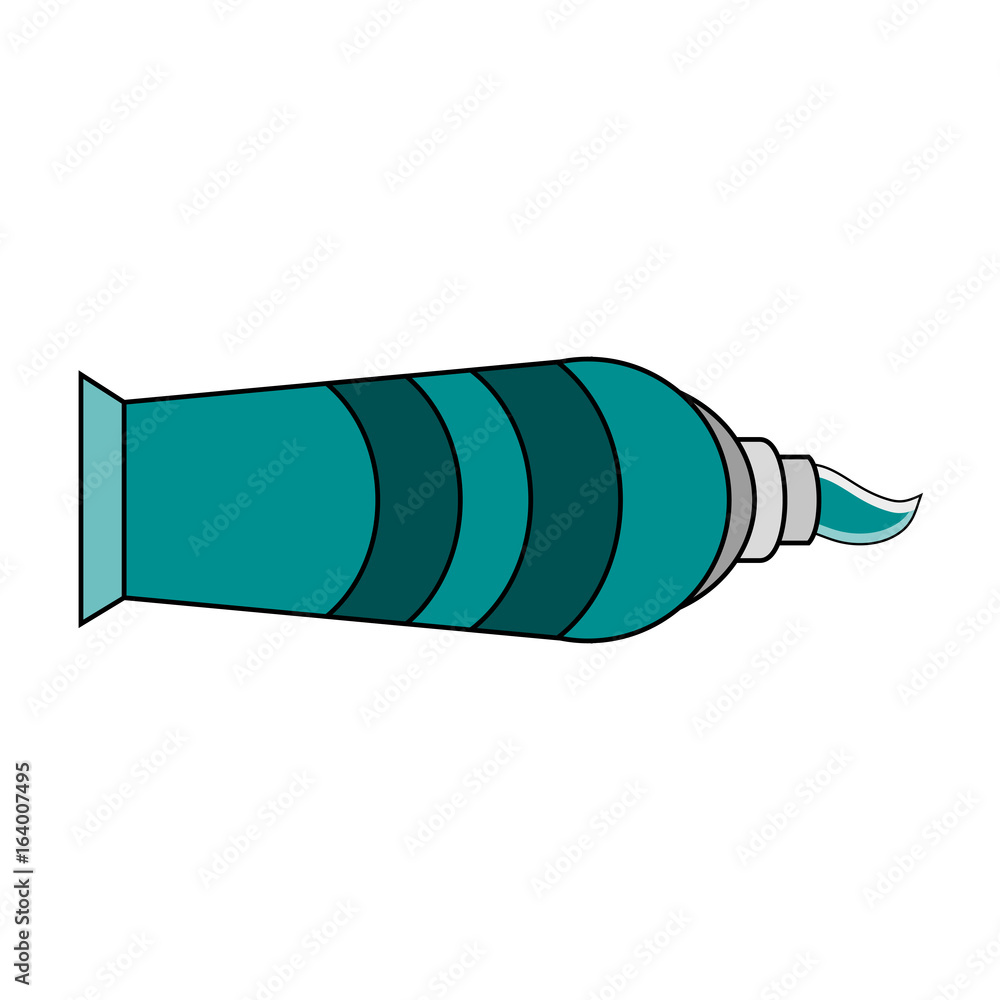 toothpaste coming out of tube icon image