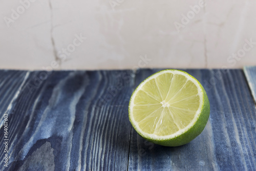 Lime on a wooden table