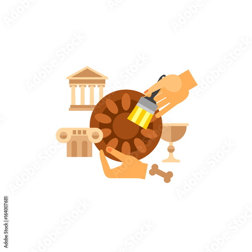 Archaeological excavation icon