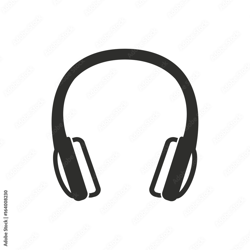 Headphone vector icon. Headphone vector icon.