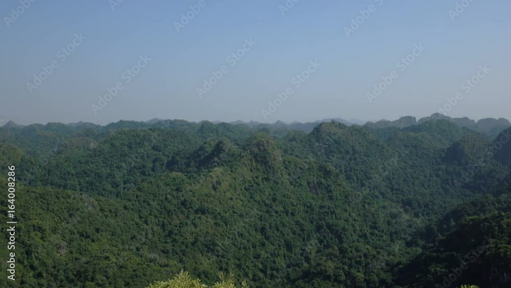 Beautiful views of Cat Ba Island from the observation deck at Ngu Lam peak. Cat Ba National Park is a visually stunning and ecologically diverse national park. Beautiful views of Cat Ba Island from the observation deck at Ngu Lam peak. Cat Ba National Park is a visually stunning and ecologically diverse national park.