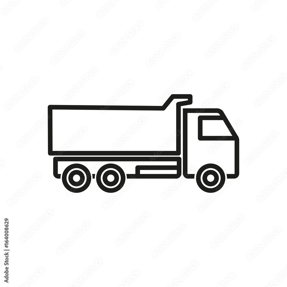 Truck vector icon. Truck vector icon.
