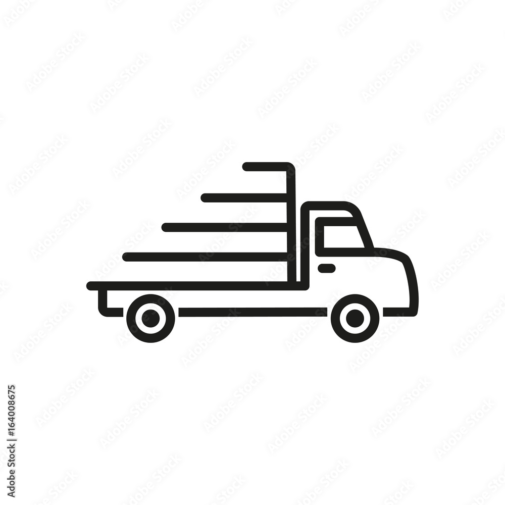 Truck vector icon.