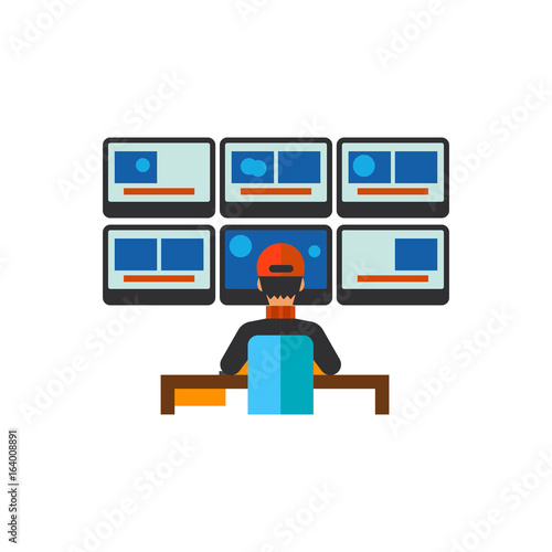 Security room icon