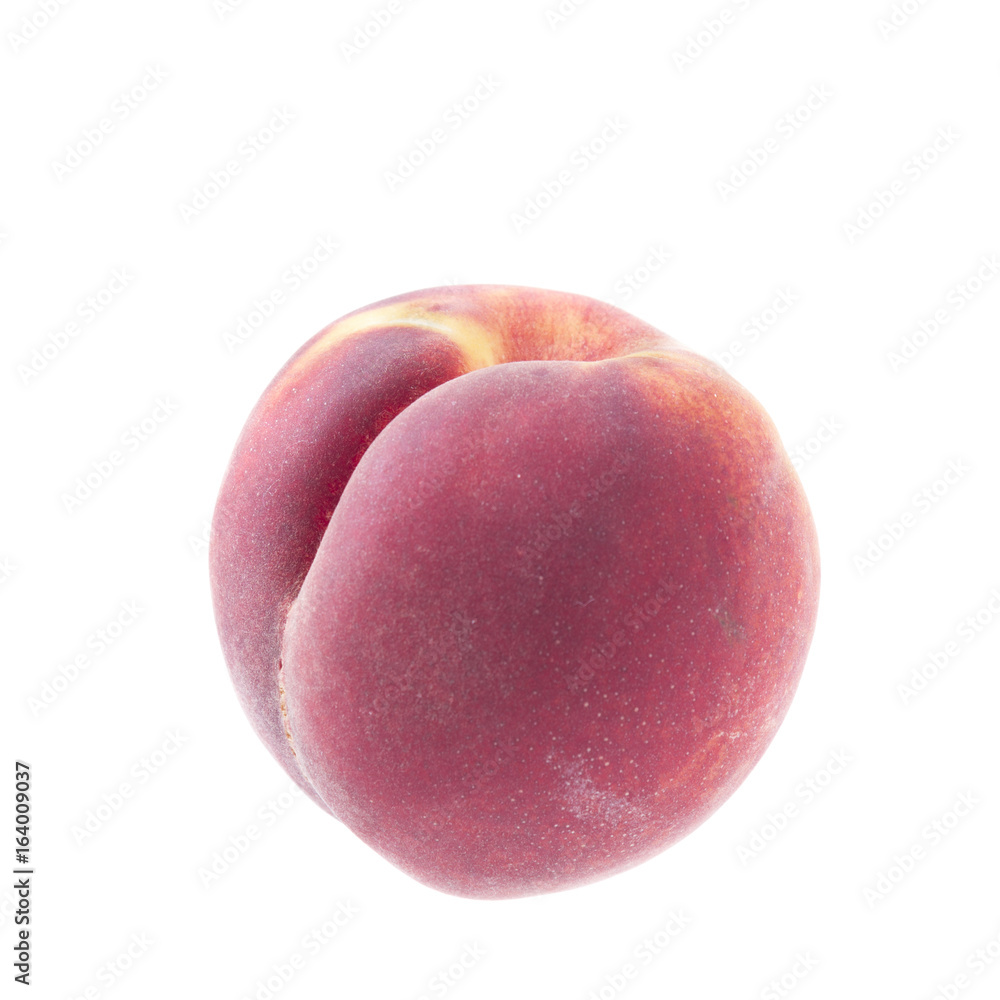 Peach on white isolated background. Tasty and healthy food. Peach on white isolated background. Tasty and healthy food.