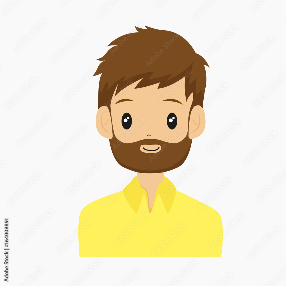 half body bearded father vector illustration half body bearded father vector illustration