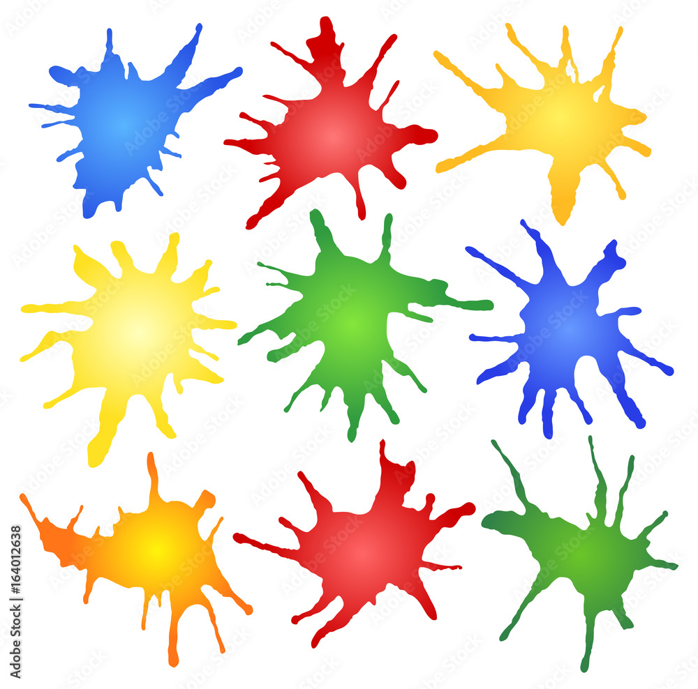 bunte Farbkleckse bunte Farbkleckse
