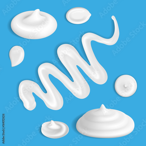 Realistic cream swirl