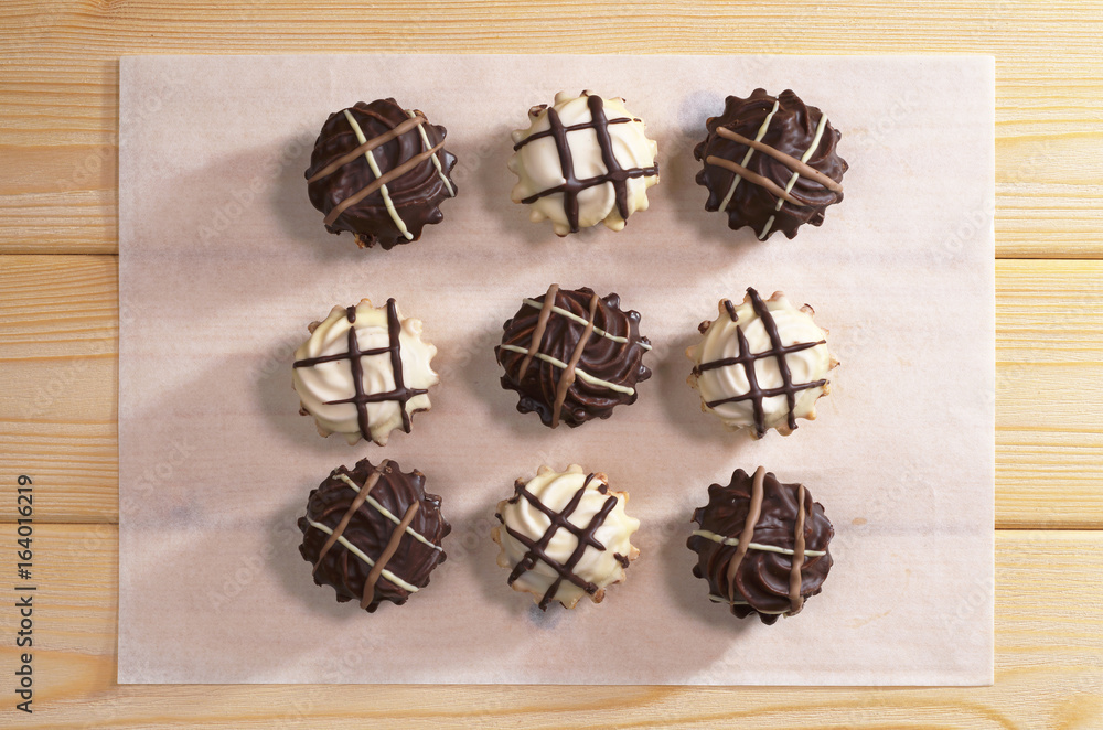 Fototapeta premium Delicious chocolate cookies