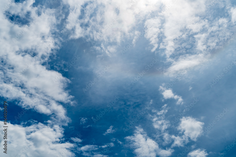 Obraz premium White cloud with Blue sky