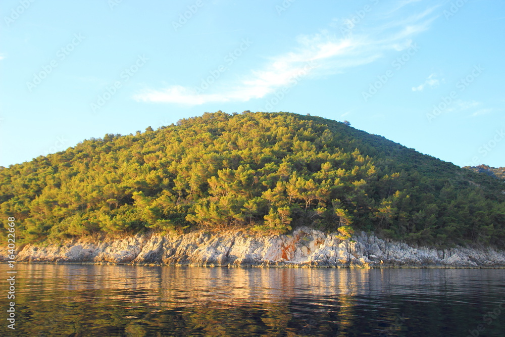 Rocky coast of Island Hvar in Croatia