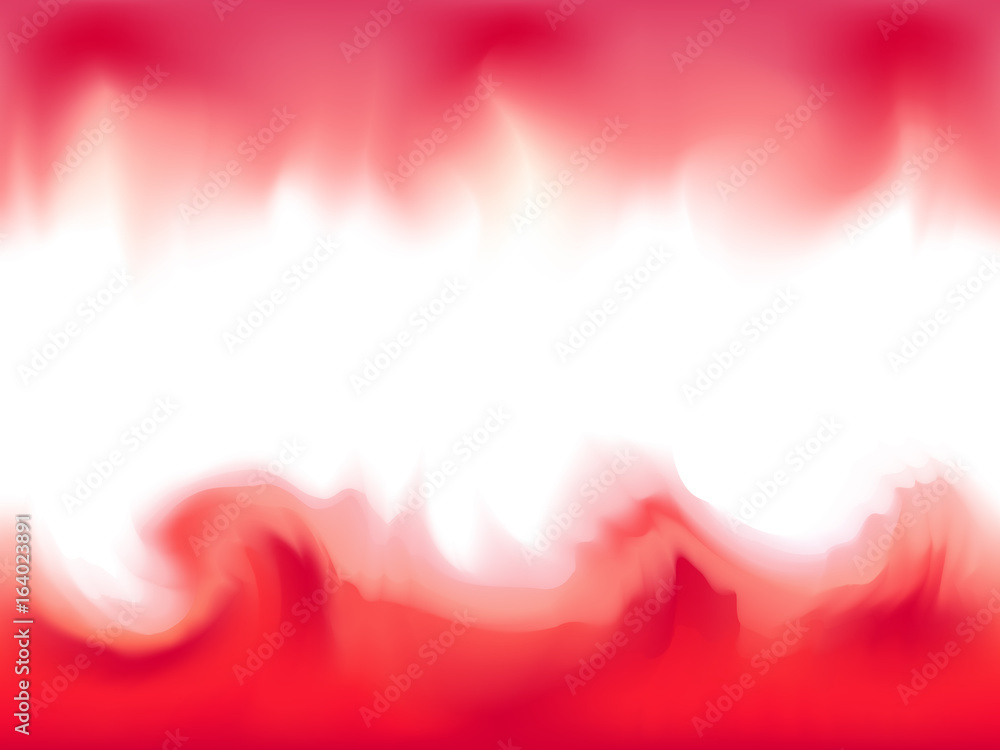 Fototapeta premium Abstract red background. Wavy pattern. Silk. Satin. Fog. Blurred pattern. illustration. Mesh. Sample for printing.