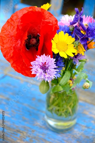 Grußkarte - Wildblumenstrauß