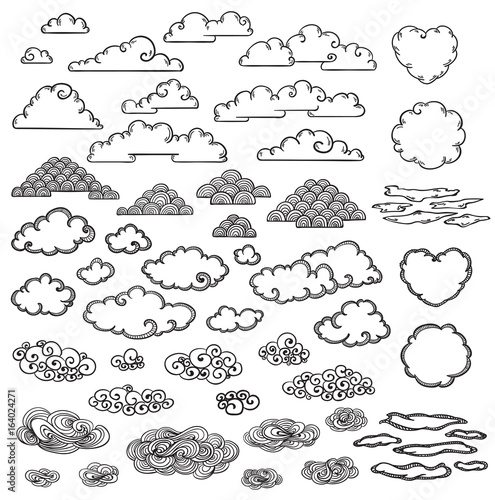 Hand Drawn Clouds Collection