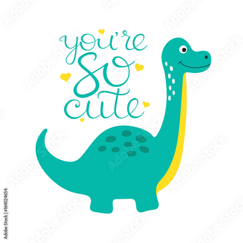 Cute dino illustration