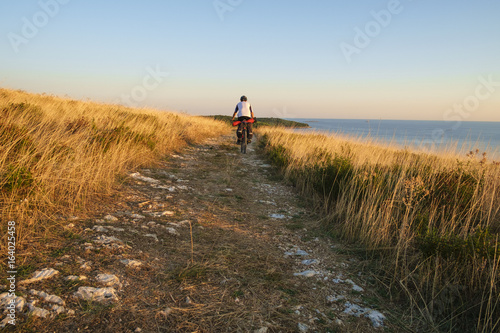 Cycling on Croatian coast © dejank1