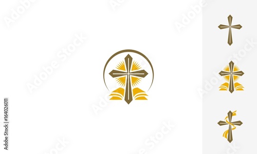 Church, Christian, Protestant, Catholic, people, place of worship, emblem symbol icon vector logo
