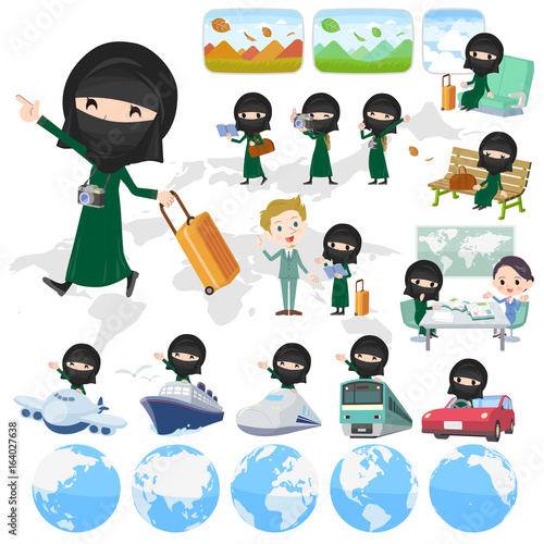Arab woman niqab Style travel