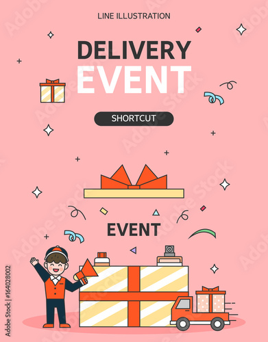 Delivery Line Illustration
