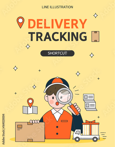 Delivery Line Illustration