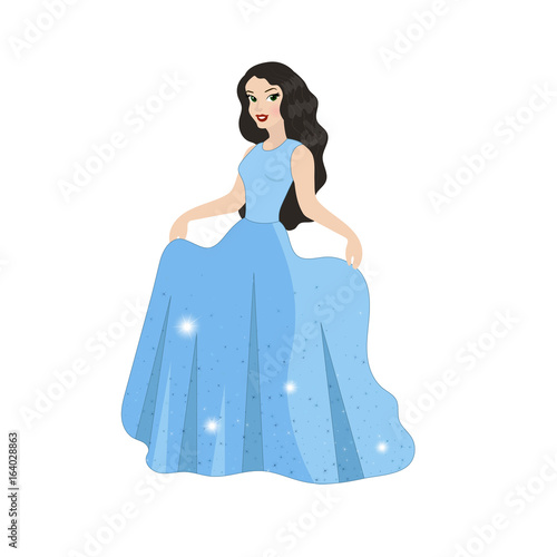 Illustration of beautiful princess