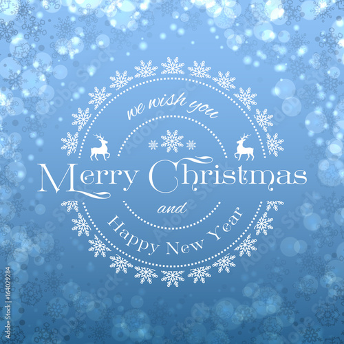 Merry Christmas and Happy New Year background