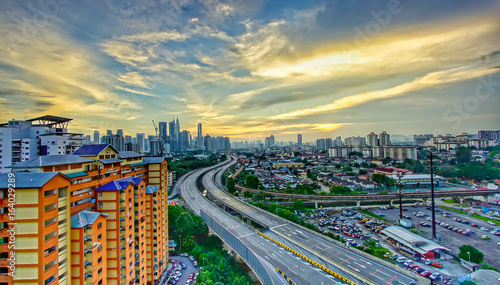 Canvas Print Skyscrapers of Kuala Lumpur, Malaysia