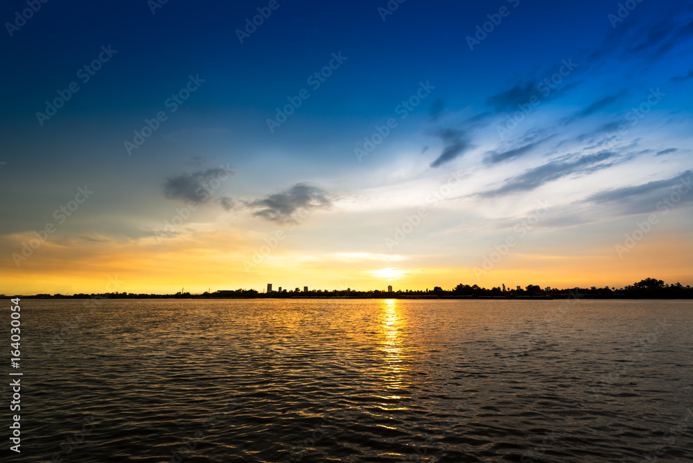 Sunset at riverside
