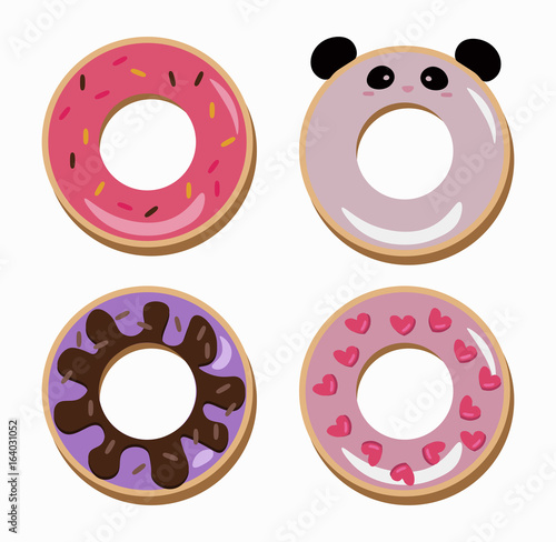 Berry delicious donuts Sweet dessert lavender flavors