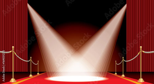 two spot on red carpet