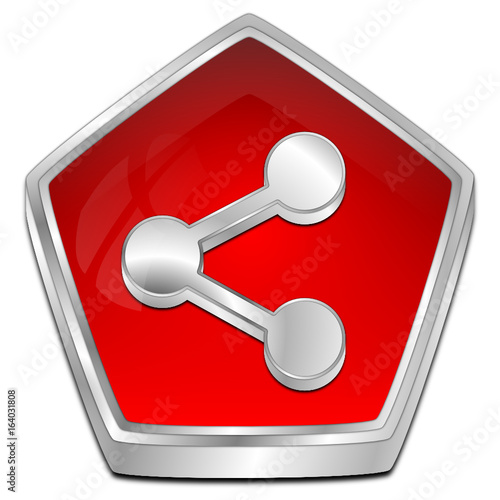 Share Button - 3D illustration