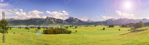 Panorama Landschaft in Bayern im Allgäu bei Füssen © Wolfilser