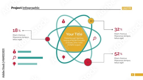 Atom Percentage Chart Slide Template