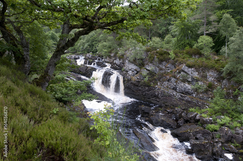 Rogie Falls in the Highlands of Scotland photo