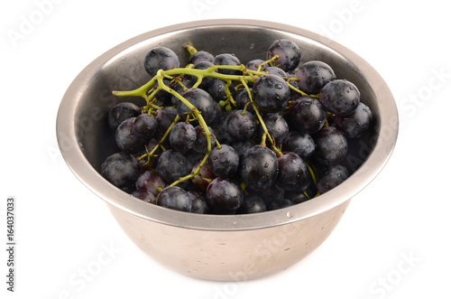 Juicy Grapes on white background