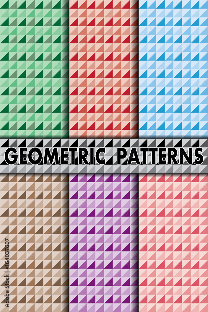 geometric vector seamless patterns geometric vector seamless patterns
