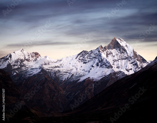 Mount Machapuchare (Fishtail), view from Annapurna Base Camp, Nepal Himalaya