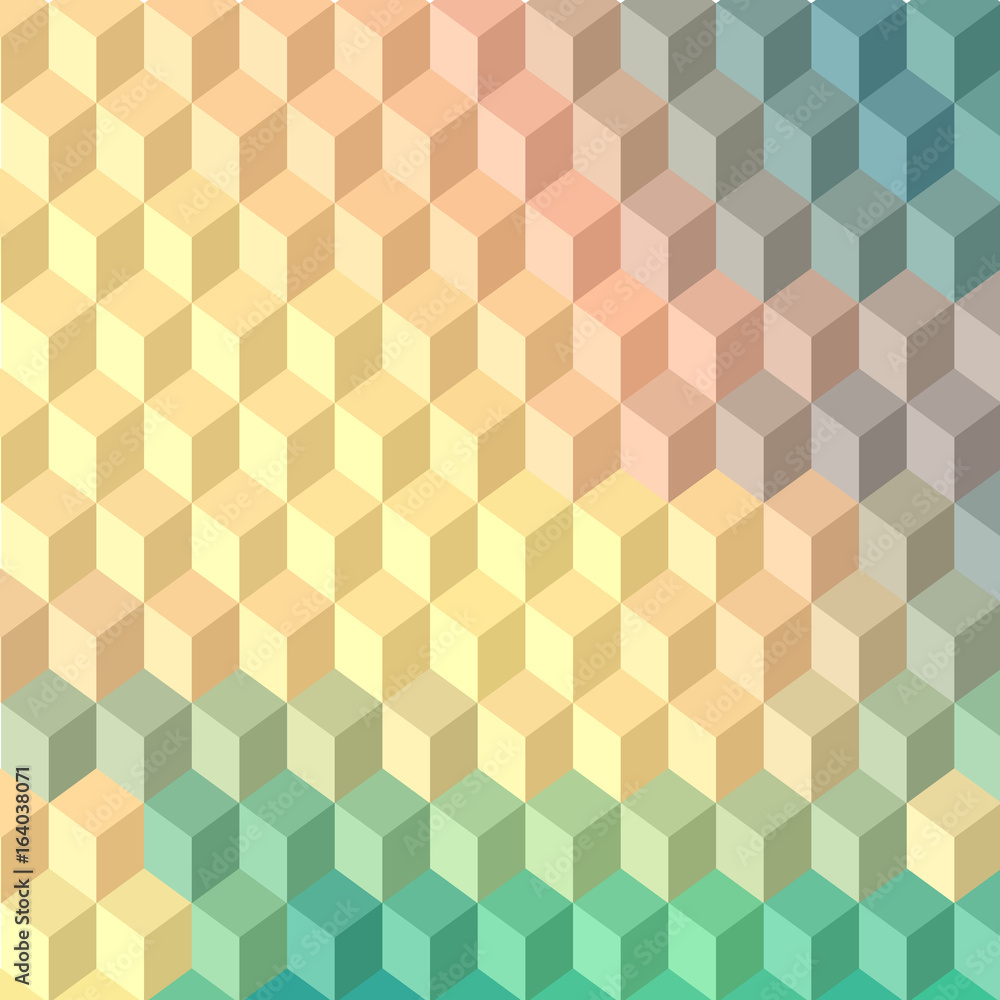 Blue square seamless pattern. Endless background with geometrical forms, 3d squares Blue square seamless pattern. Endless background with geometrical forms, 3d squares